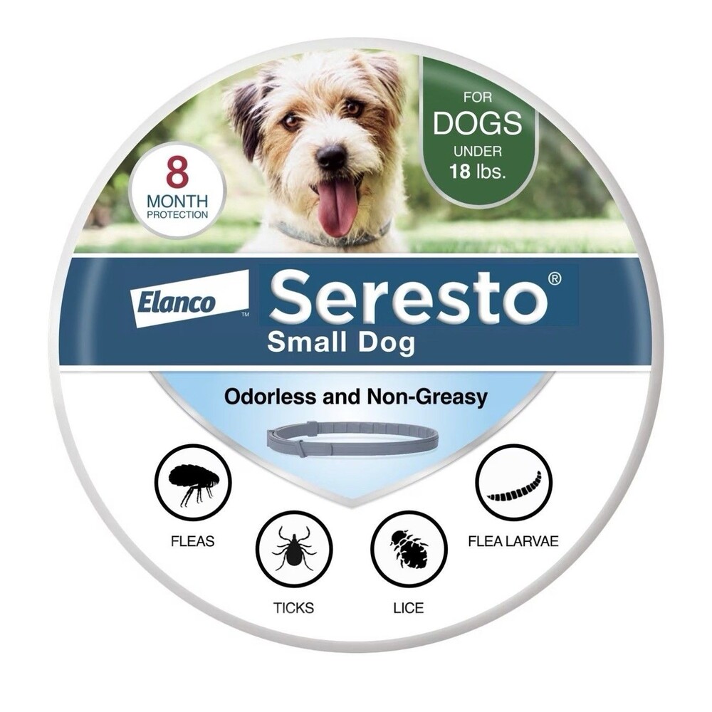 Seresto Flea & Tick Collar 8 Months Protection SMALL Dogs under 18lbs NEW Sealed